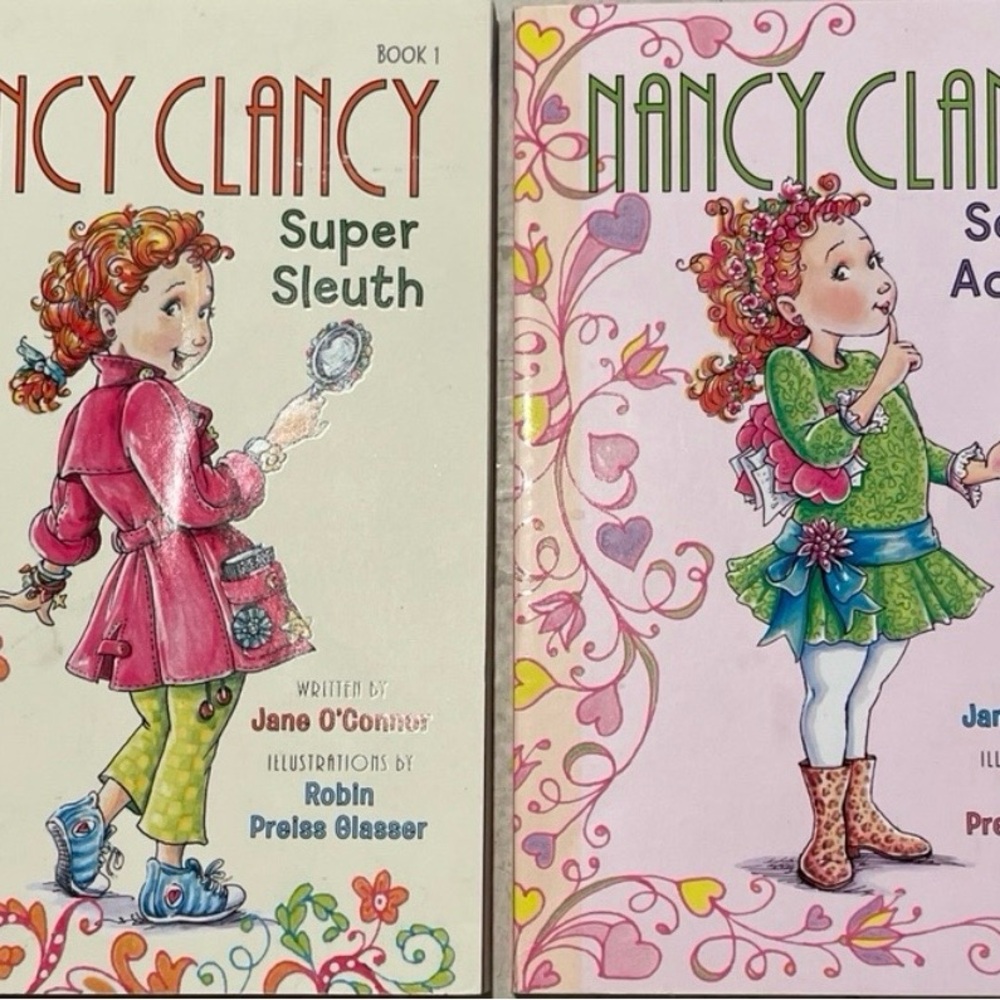 Set 2 Nancy Clancy Paperback by Jane O’Connor 1.Super Sleuth 2.Secret Admirer